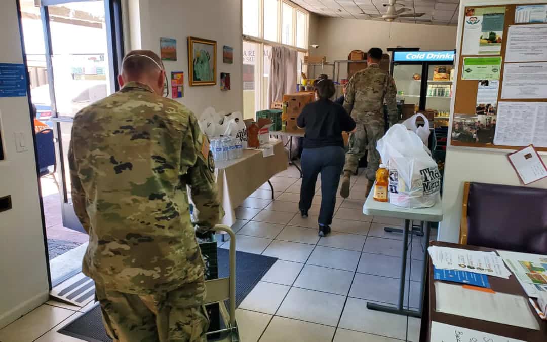 National Guard Helping Distribute Food at The Arizona Kosher Pantry